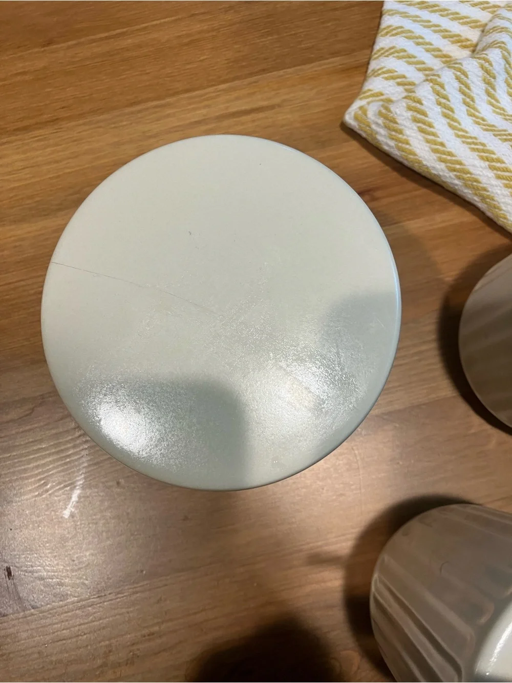 West Elm Cream Ceramic Bathroom Accessory Set with Black Pump